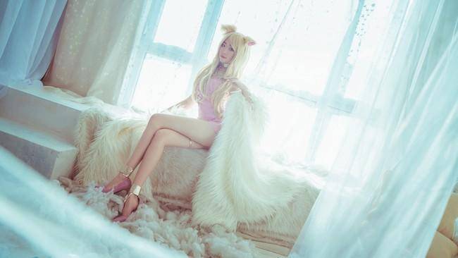 英雄联盟阿狸cosplay Cn：阿八八八w(图9)