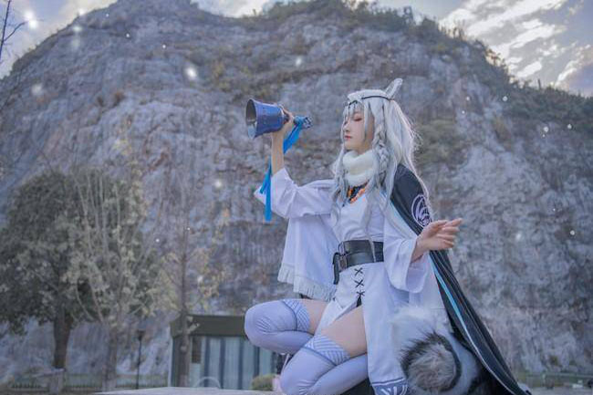 明日方舟 初雪cosplay 绝对领域(图5)