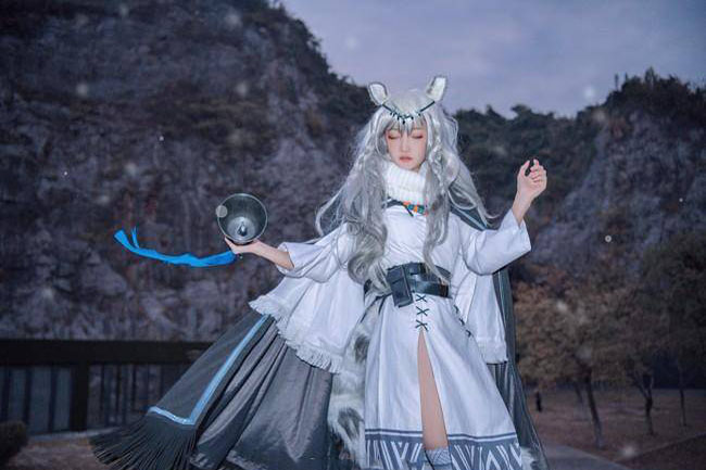 明日方舟 初雪cosplay 绝对领域(图8)