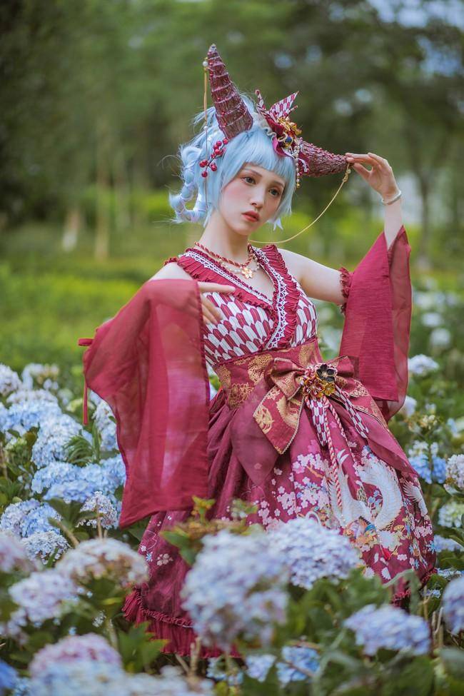 仙鹤报恩 LOLITA @大菠萝_qq (图2)