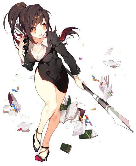 二次元黑丝火辣性格女教师(图10)