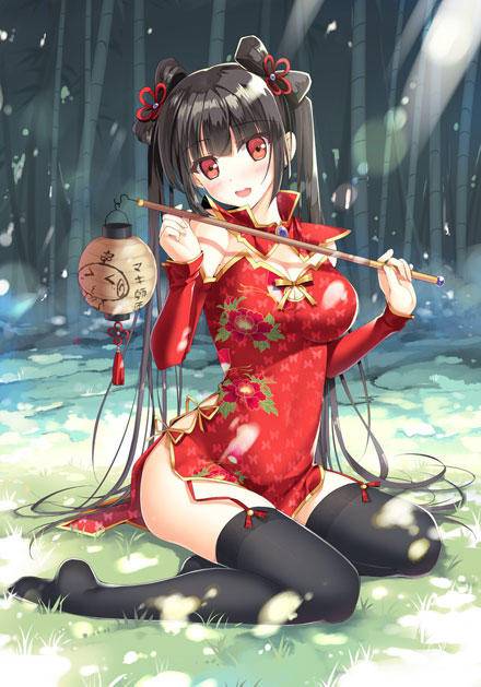 撩人性感旗袍美少女二(图1)