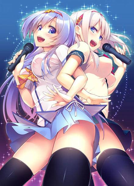 动漫美少女百合图片-蕾丝图(图1)