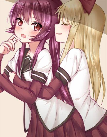 动漫美少女百合图片-蕾丝图(图6)