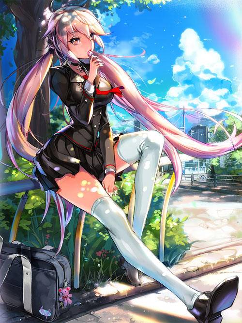 吃东西的Cos部落美少女(图3)