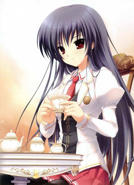 亲吻魔王与红茶动漫美少女二次元图片(图4)