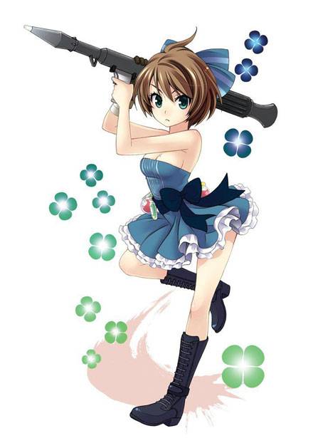 帅气枪械美少女美图(图1)