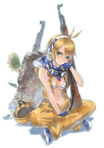 帅气枪械美少女美图(图5)