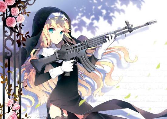 帅气枪械美少女美图(图9)