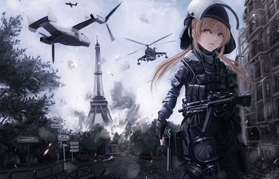帅气枪械美少女美图(图12)