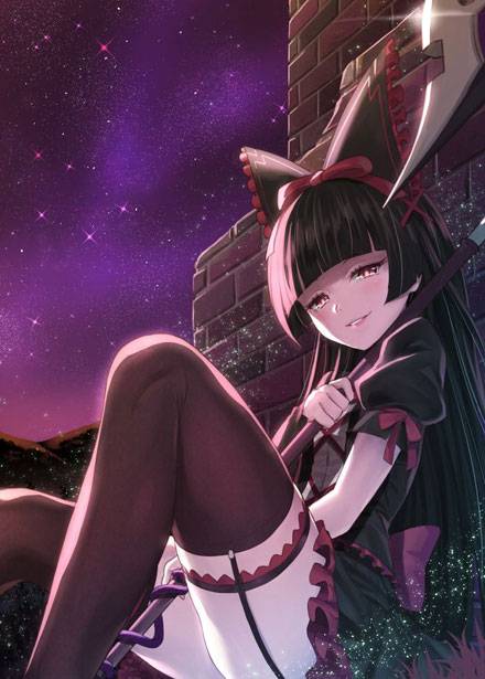 二次元哥特萝莉塔风少女美图写真(图1)