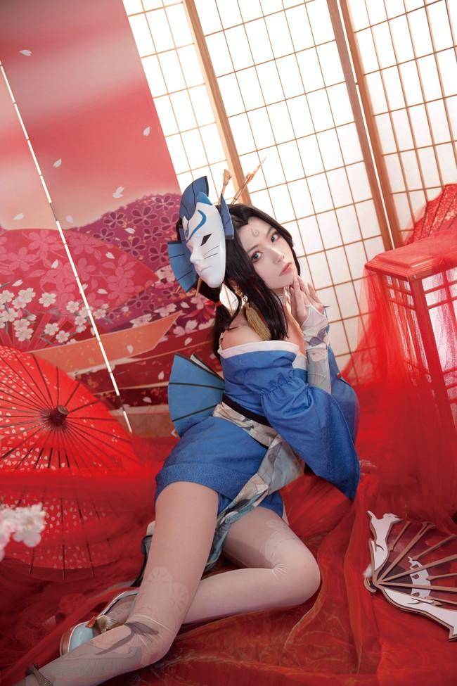 不知火舞cosplay Cn：繁花下栗(图4)