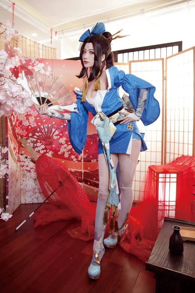 不知火舞cosplay Cn：繁花下栗(图5)