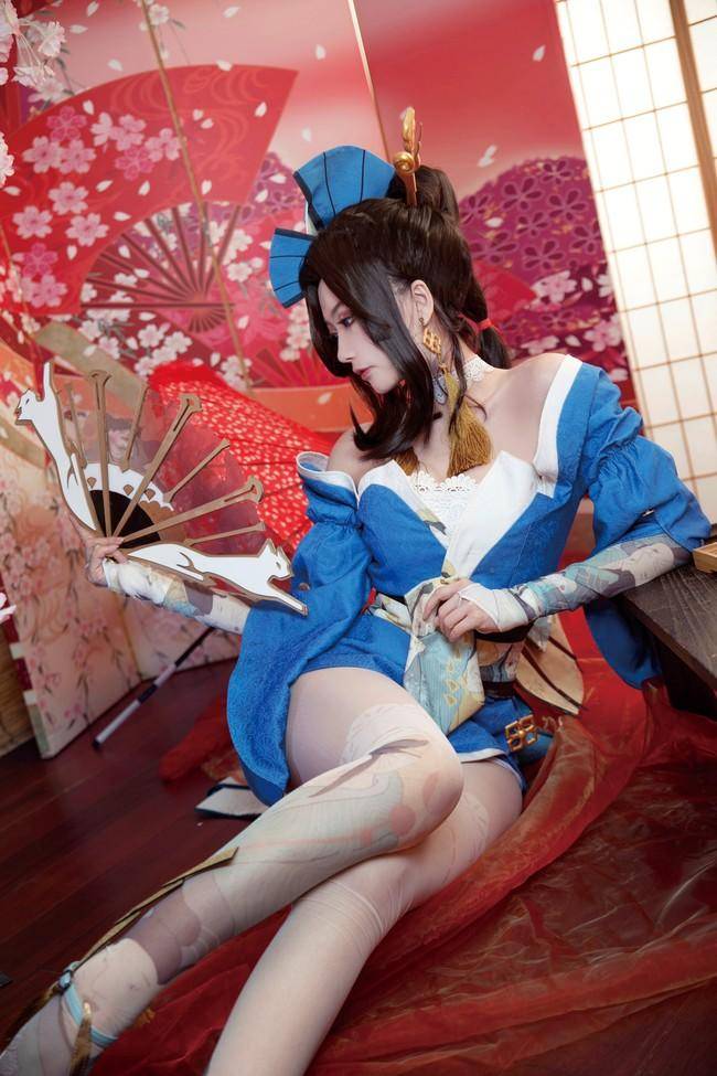 不知火舞cosplay Cn：繁花下栗(图6)