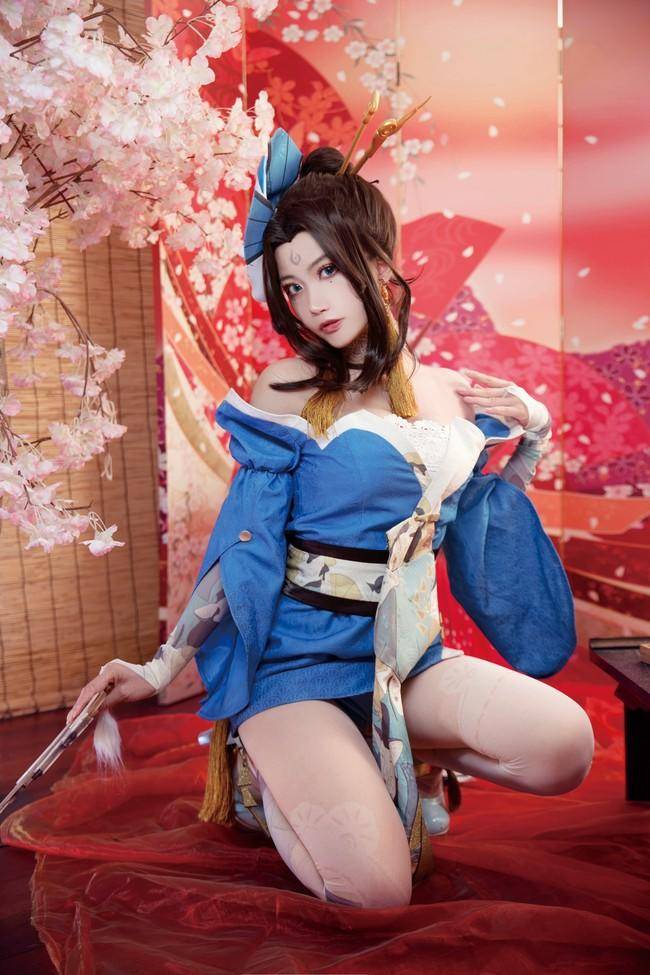 不知火舞cosplay Cn：繁花下栗(图7)
