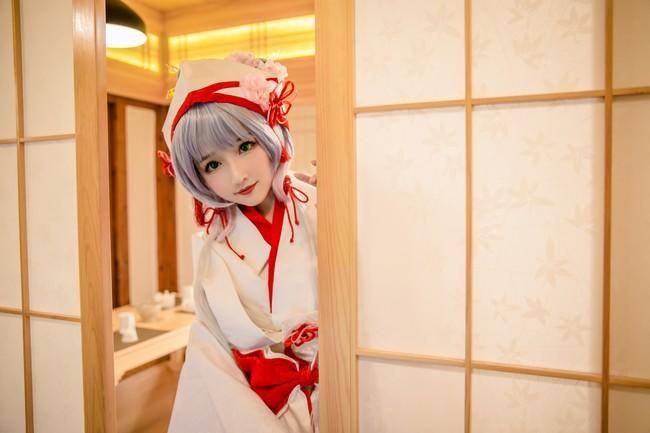 VOCALOID 洛天依cosplay Cn：白无垢(图11)