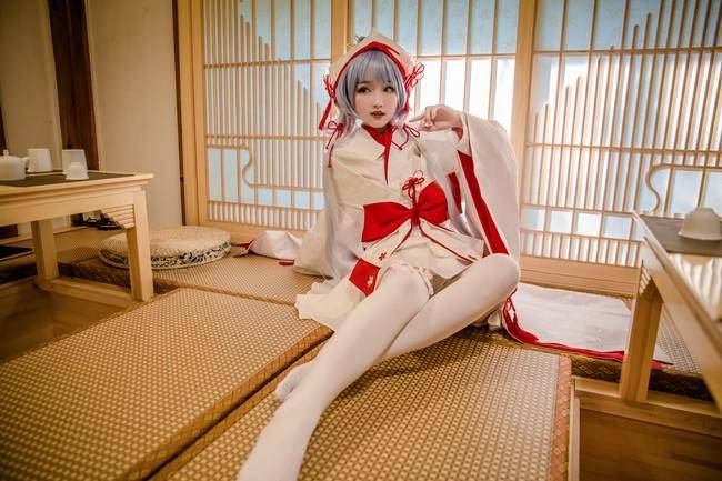 VOCALOID 洛天依cosplay Cn：白无垢(图9)