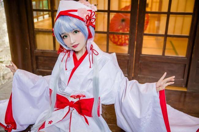 VOCALOID 洛天依cosplay Cn：白无垢(图8)