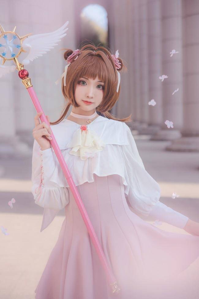 木之本樱 大道寺知世cosplay(图4)