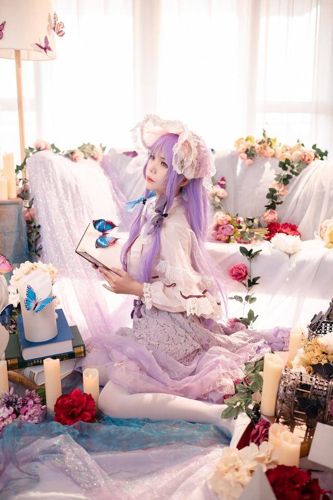 帕秋莉姆cosplay Cn：粉红草莓屁(图5)