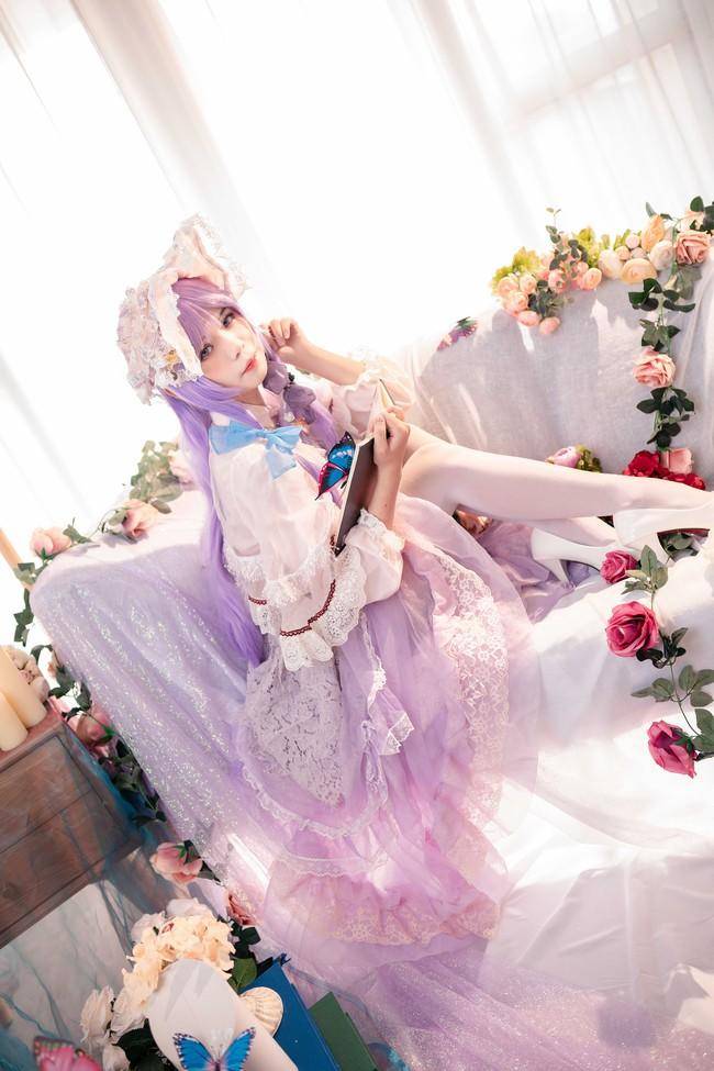 帕秋莉姆cosplay Cn：粉红草莓屁(图8)