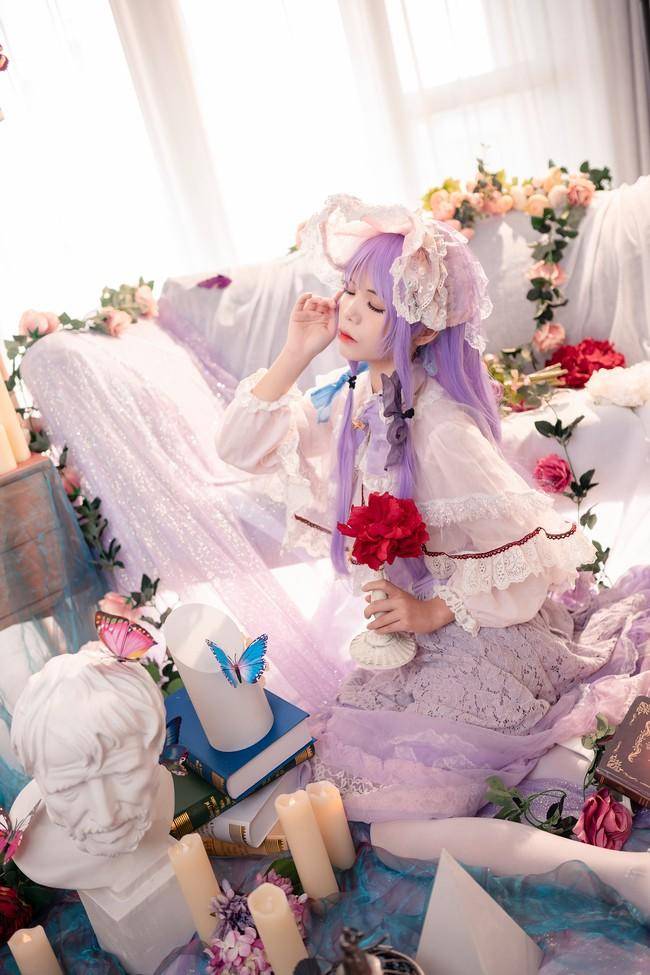 帕秋莉姆cosplay Cn：粉红草莓屁(图7)