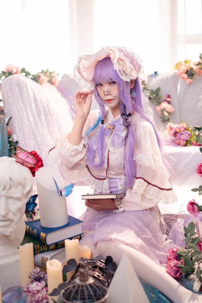 帕秋莉姆cosplay Cn：粉红草莓屁(图9)