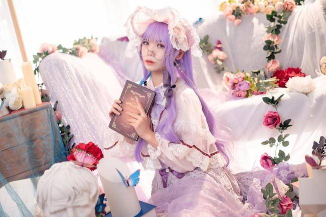 帕秋莉姆cosplay Cn：粉红草莓屁(图10)
