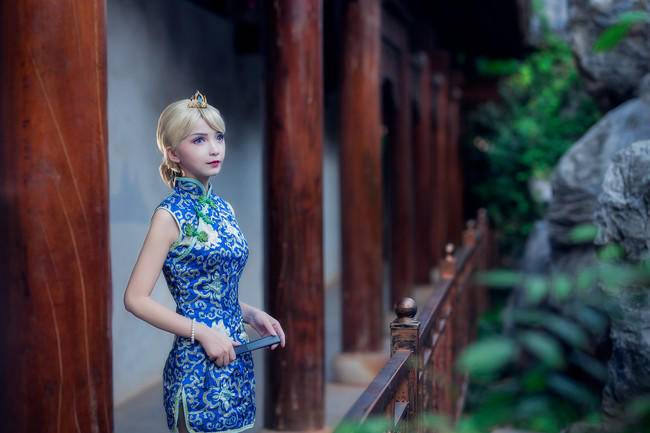 冰雪奇缘 艾莎cosplay Cn：鱼丸子呀(图6)
