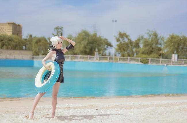 阿尔托莉雅alter泳装cos Cn：泡泡(图6)