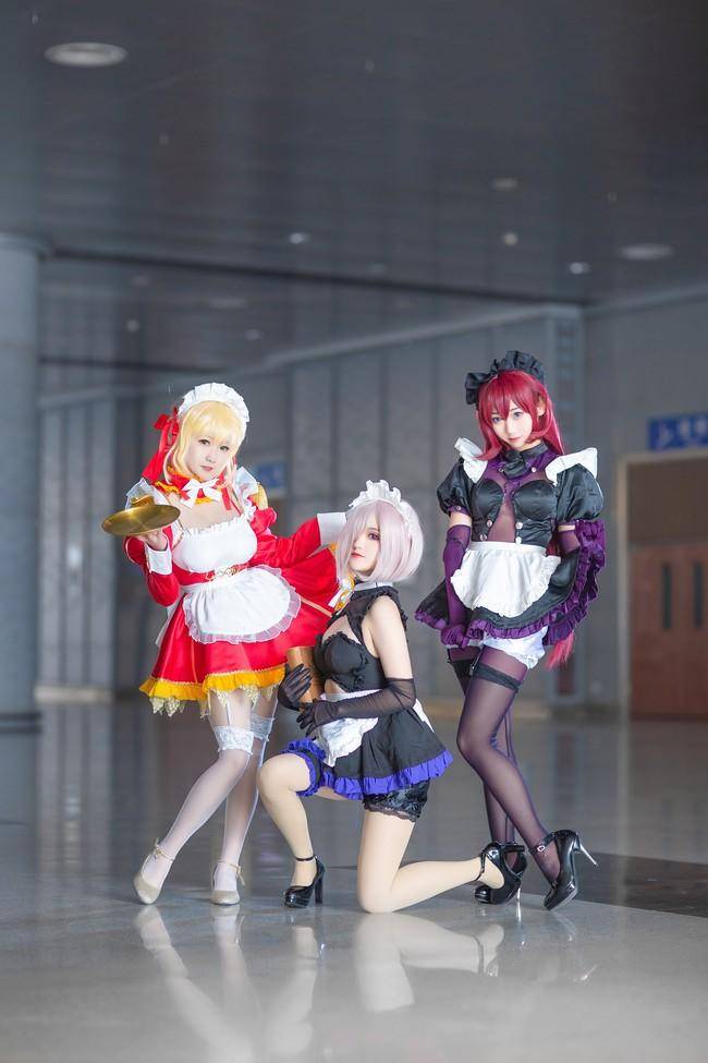 多人cos 斯卡哈 原作：FGO COS Cn：白夜 琴弦 夜露(图2)
