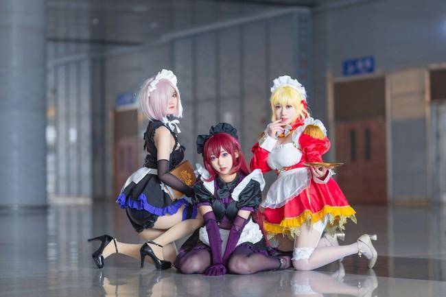 多人cos 斯卡哈 原作：FGO COS Cn：白夜 琴弦 夜露(图6)