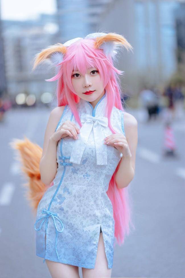玉藻前cosplay Cn：香草喵露露(图7)