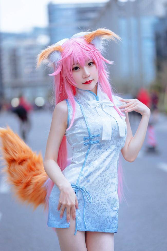 玉藻前cosplay Cn：香草喵露露(图5)