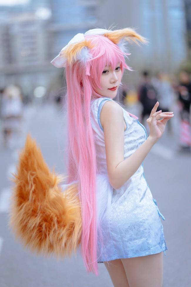 玉藻前cosplay Cn：香草喵露露(图6)