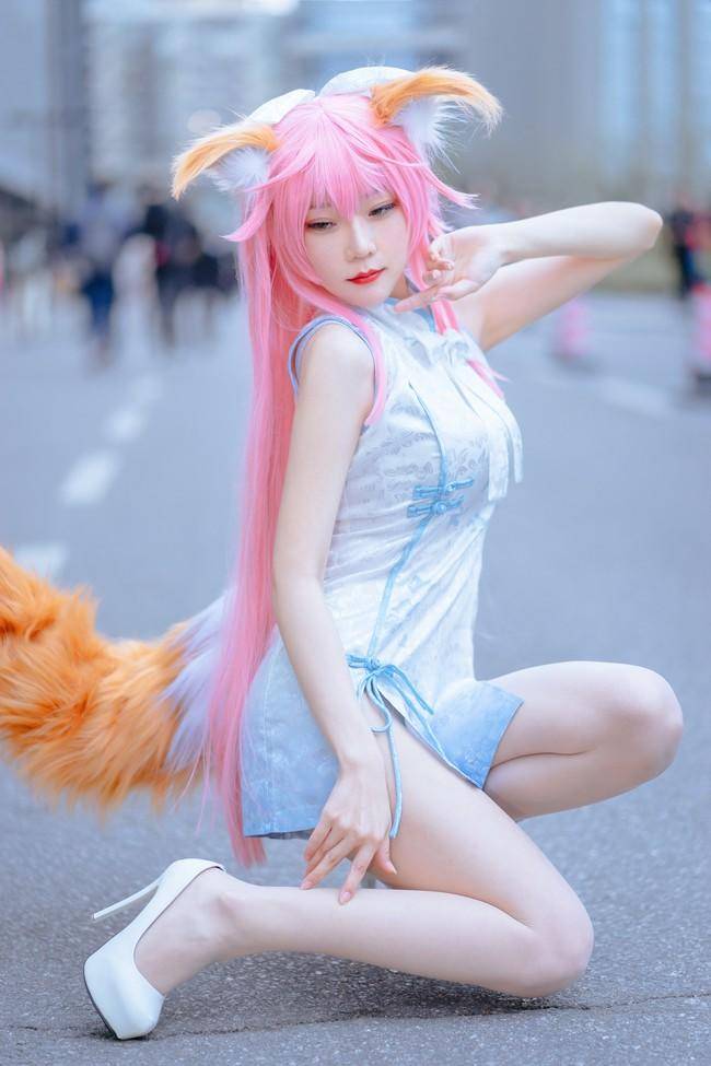 玉藻前cosplay Cn：香草喵露露(图9)