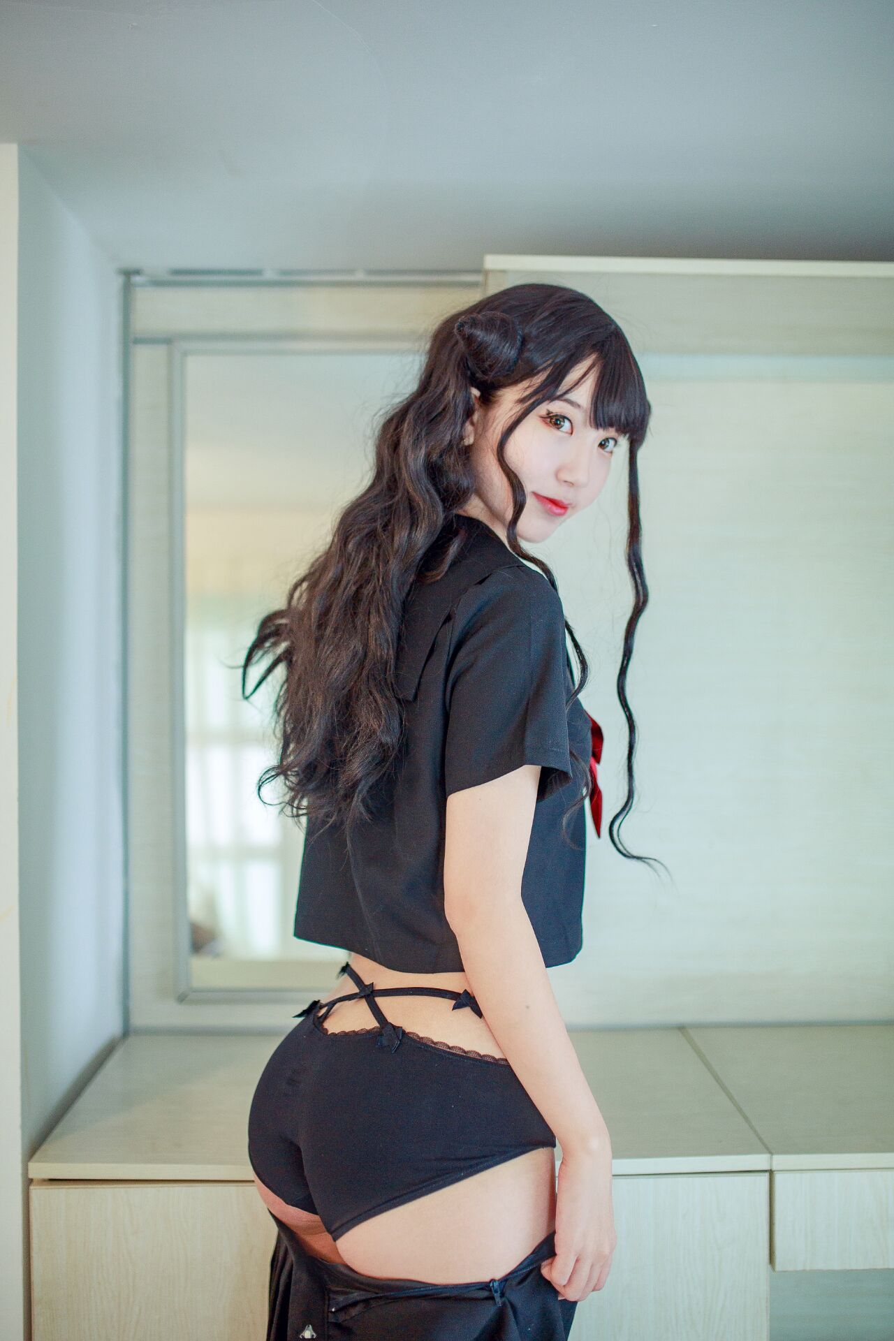 俏皮性感可爱小恶魔jk服【36P】(图5)