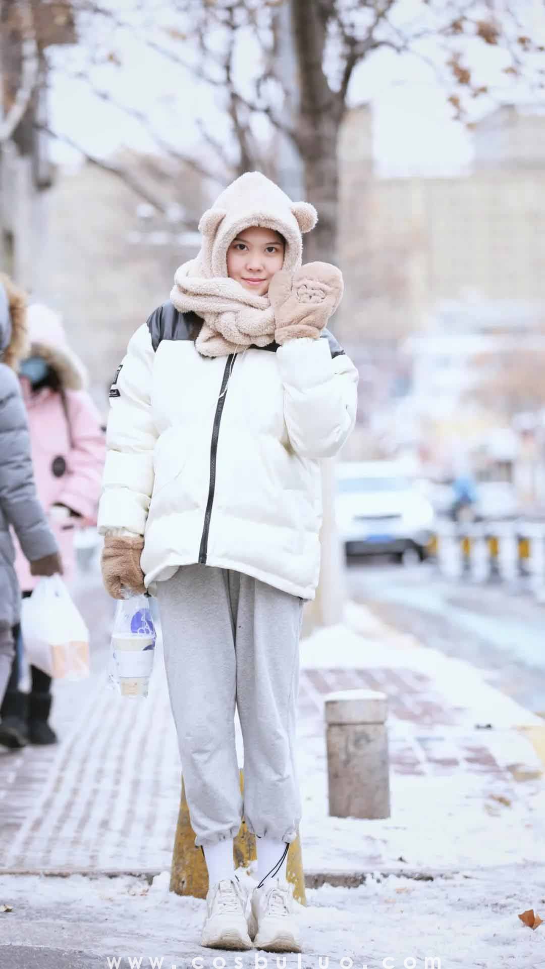 街拍|用暖暖的雪中街拍 陪你进入2021年(图3)