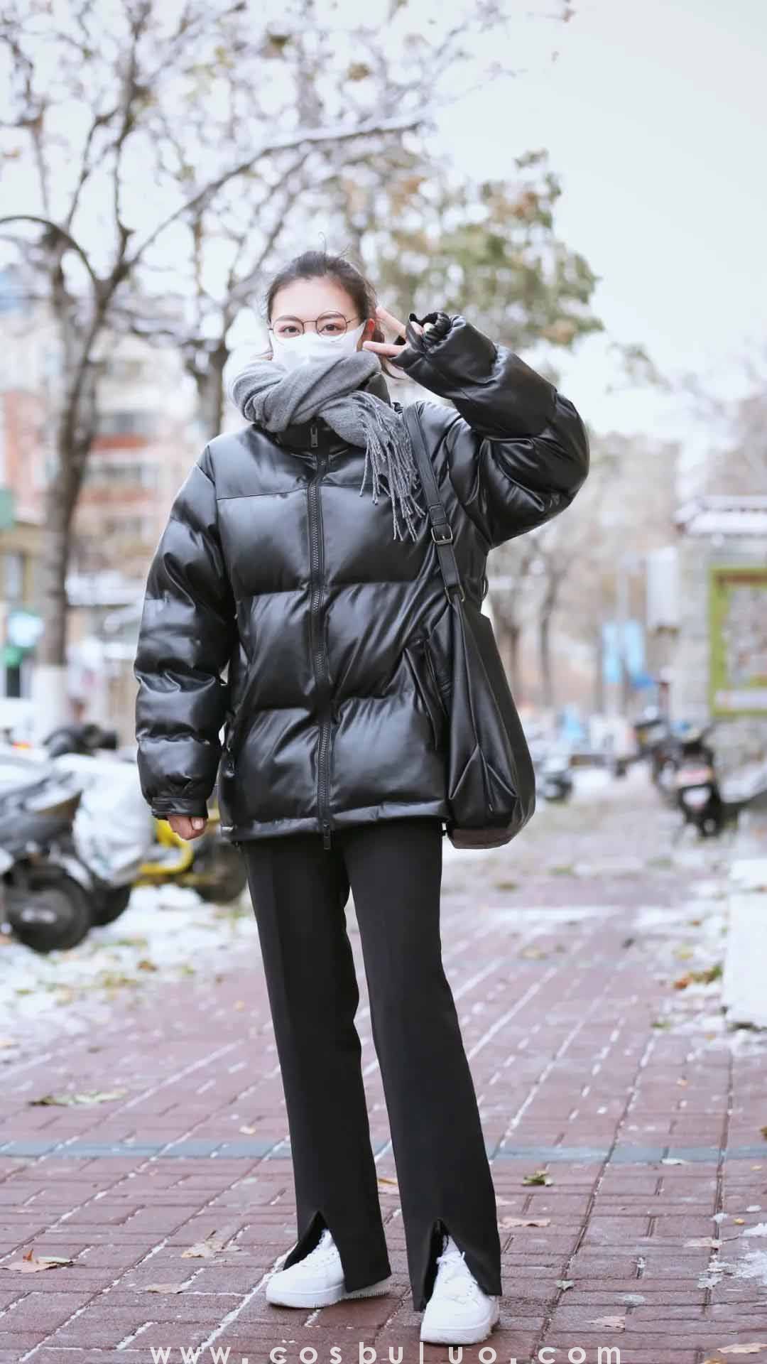 街拍|用暖暖的雪中街拍 陪你进入2021年(图5)