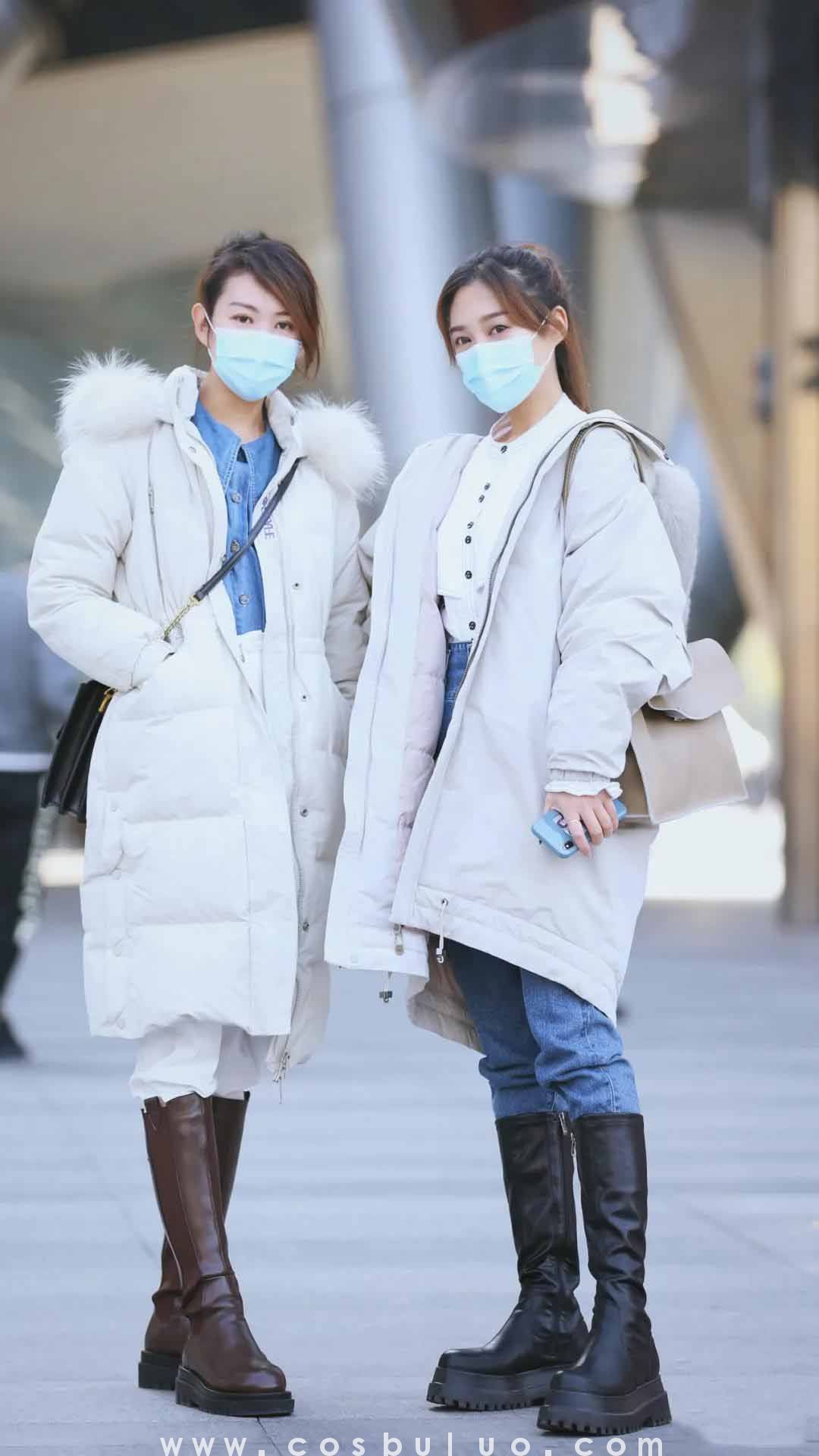 街拍|要么长过膝 要么短上腰 冬日穿搭来一波(图4)