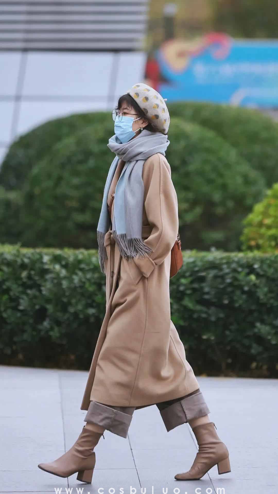 街拍|要么长过膝 要么短上腰 冬日穿搭来一波(图6)