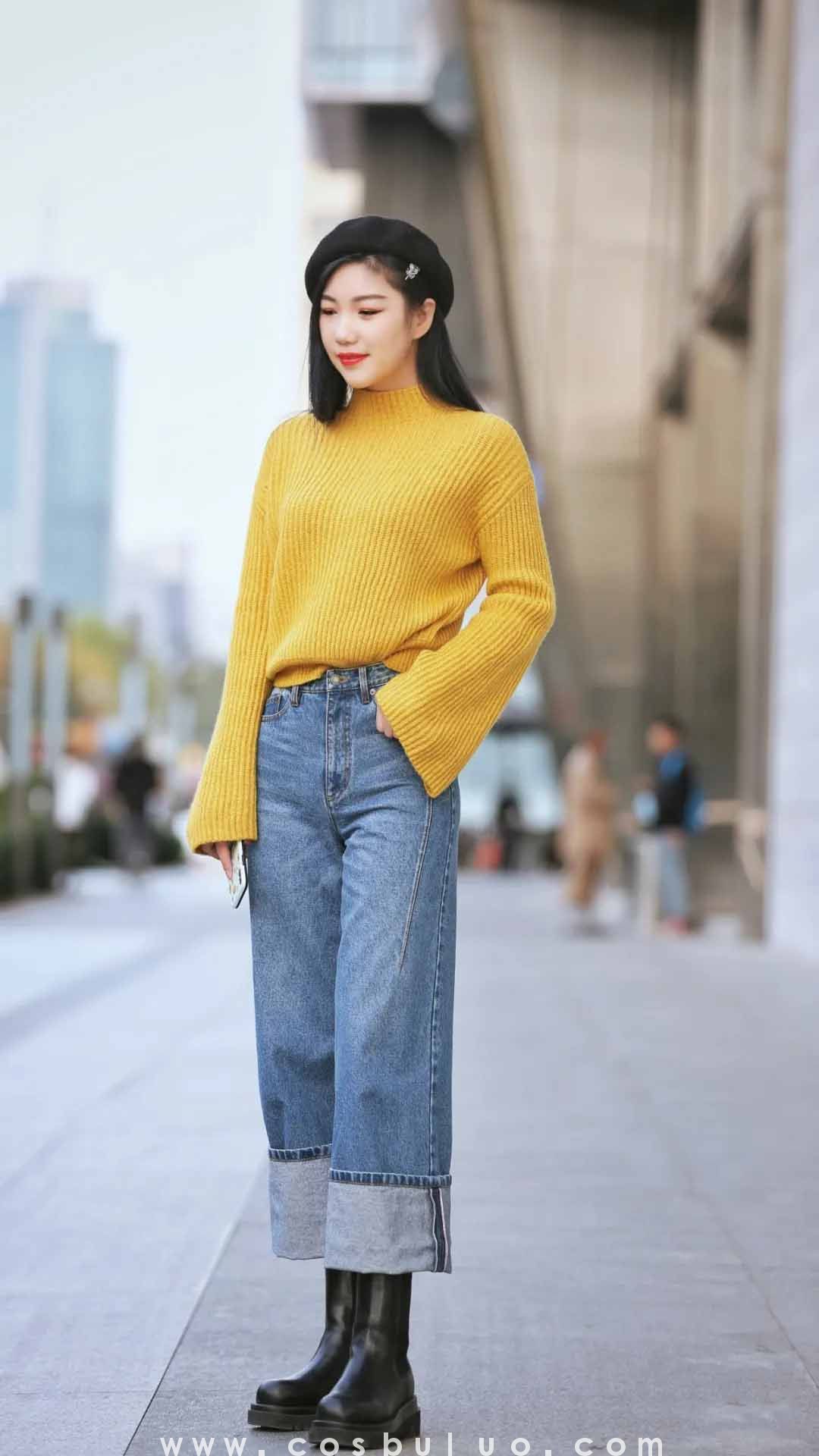 街拍|要降温了 拍一组暖暖的小姐姐 陪你度过冬天(图3)