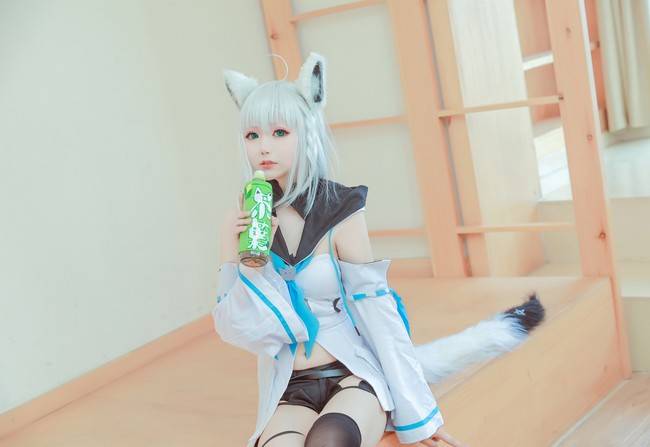 虚拟Vtuber 白上吹雪cosplay Cn：綾綾(图3)