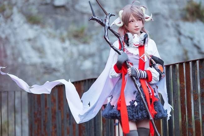 明日方舟 艾雅法拉cosplay Cn：妖少(图7)