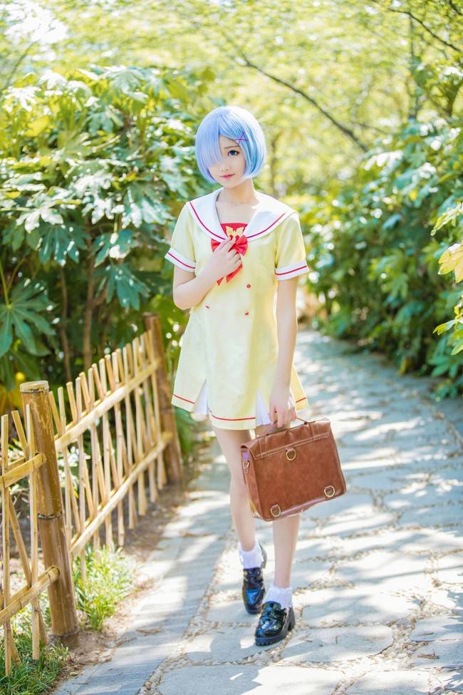 蕾姆 校服cosplay Cn：羽天Shine(图2)