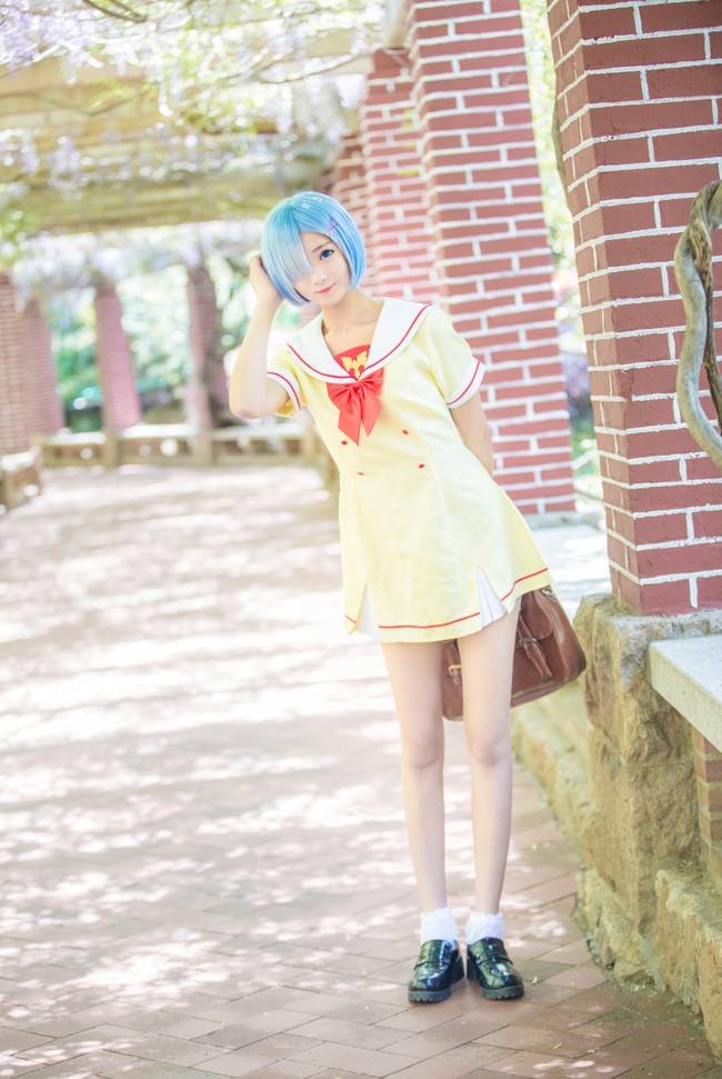 蕾姆 校服cosplay Cn：羽天Shine(图1)
