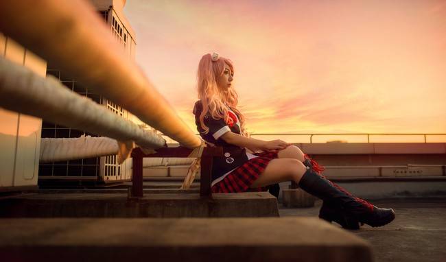 弹丸论破 江之岛盾子cosplay Cn：子楚(图3)