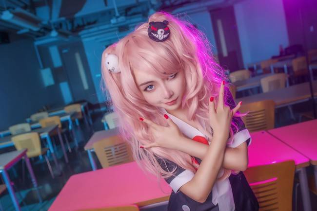 弹丸论破 江之岛盾子cosplay Cn：子楚(图17)