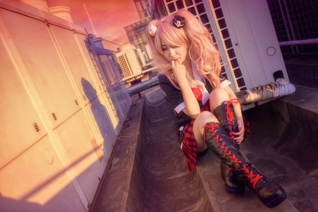 弹丸论破 江之岛盾子cosplay Cn：子楚(图8)