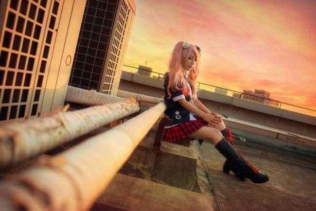 弹丸论破 江之岛盾子cosplay Cn：子楚(图18)